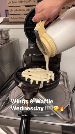 Wings & Waffle Wednesday!                    $14 wings & $5 waffles!!